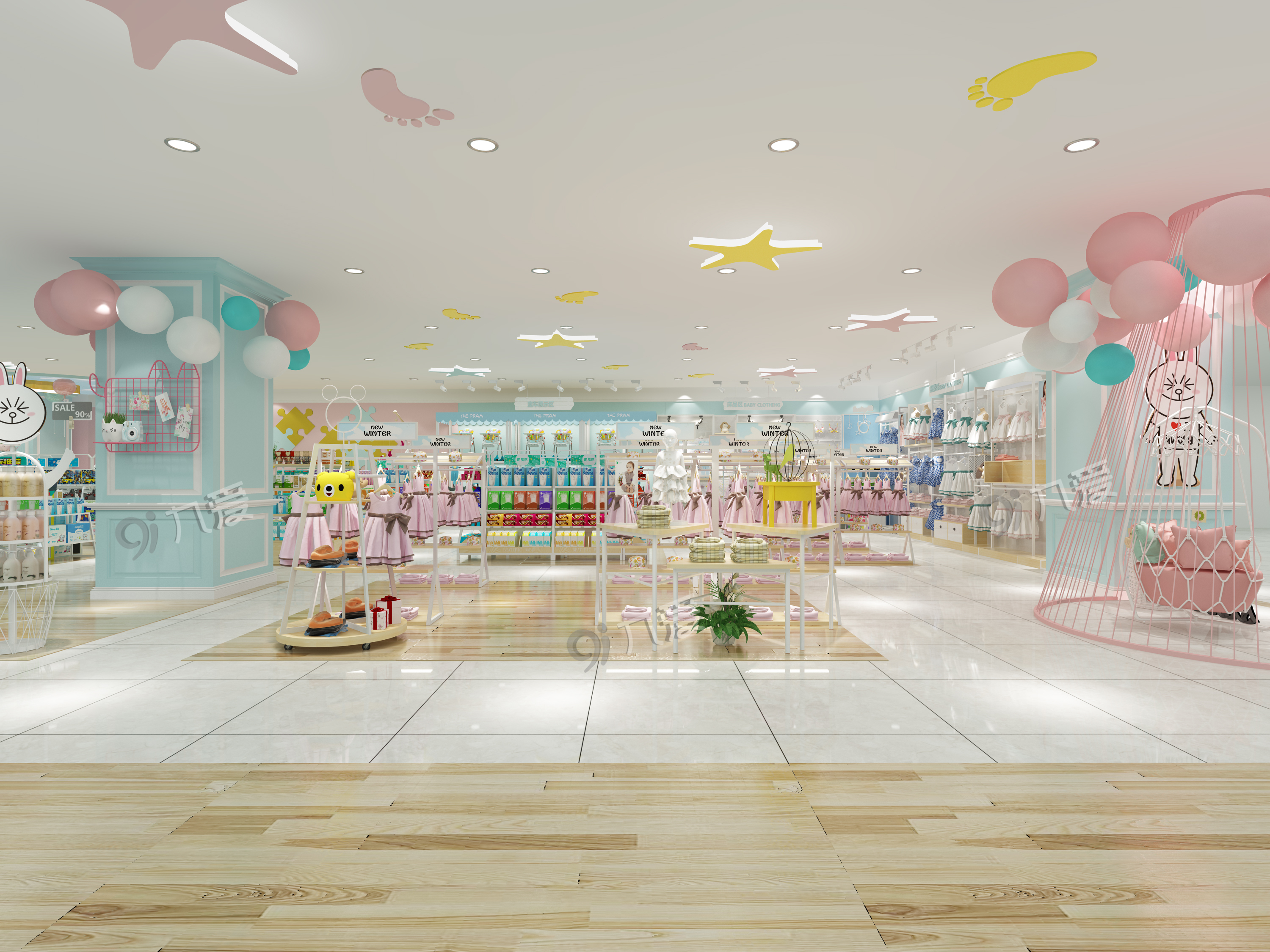 成为&ldquo;网红&rdquo;母婴店的秘密在这里(母婴店设计+货架)